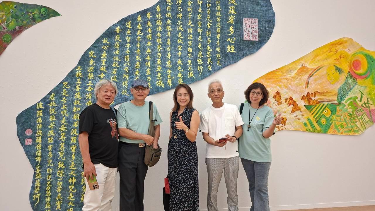 長崎台南交流美術展在長崎縣立美術館展出，台南與長崎藝術家透過作品進行文化交流。（圖／主辦單位提供）
