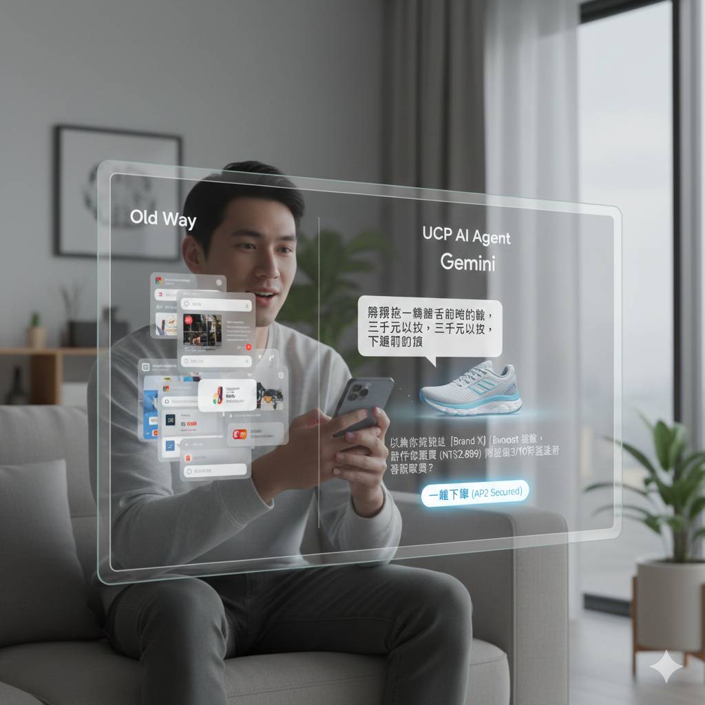 我們正在進入的，不只是電商 2.0，而是一個全新的 「AI 替你買」時代。 (圖由AI生成)